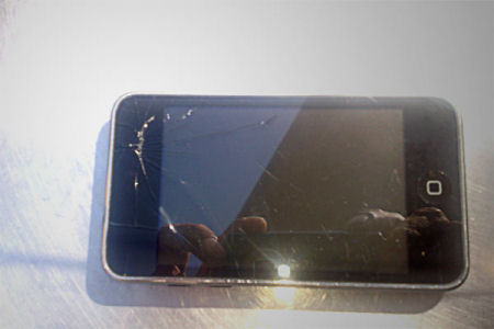 ipod touch ecran eclate