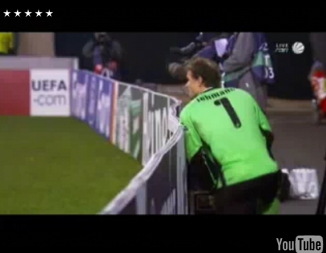 jens lehman pisse en plein match
