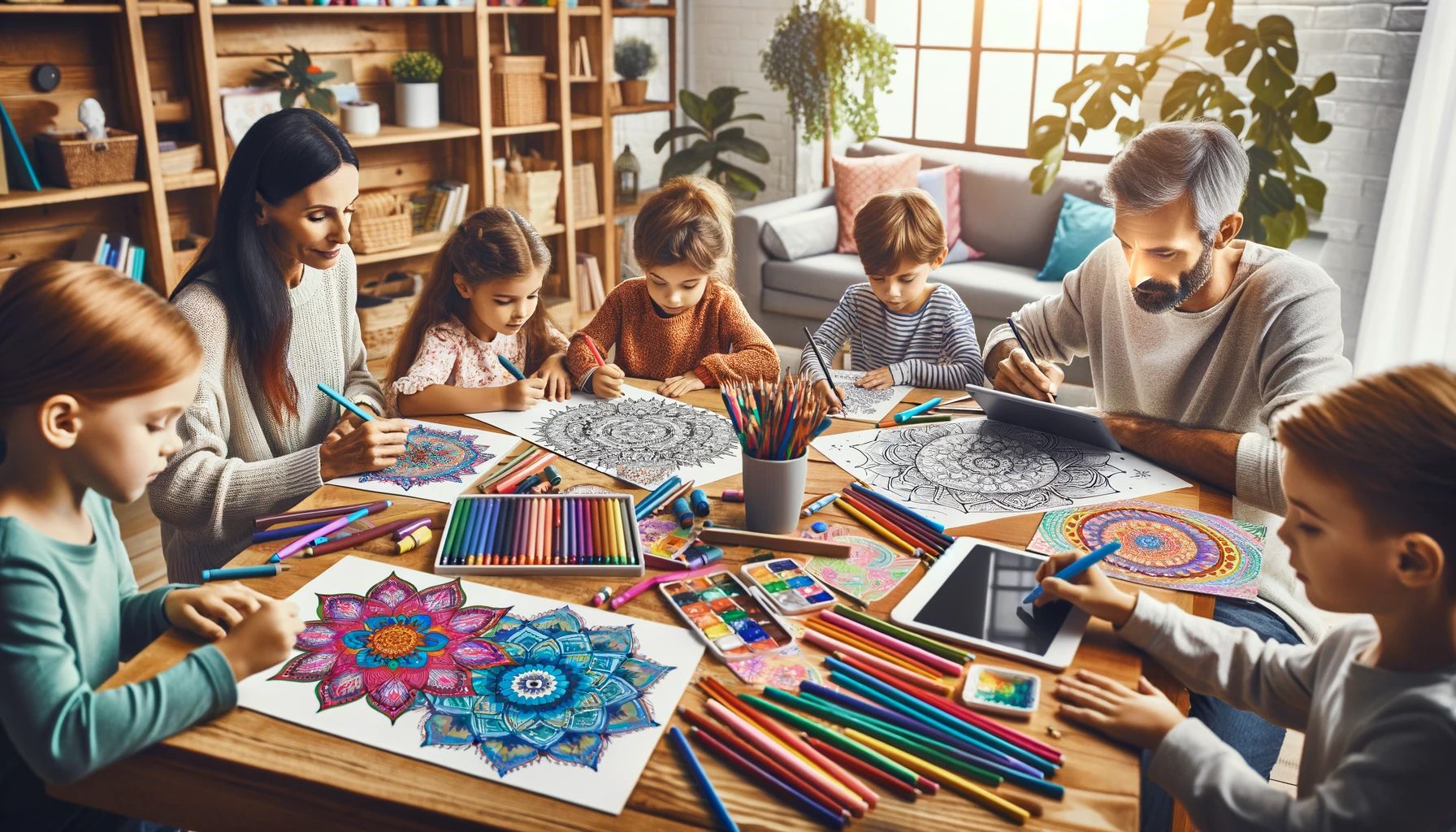coloriage bienfait enfant